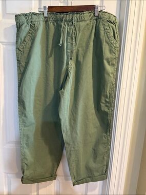 Sonoma Olive Drawstring Casual Chinos